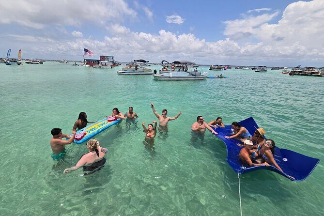 Gilligans 12 Passenger Pontoon Rental Departing Destin Harbor - Key Points