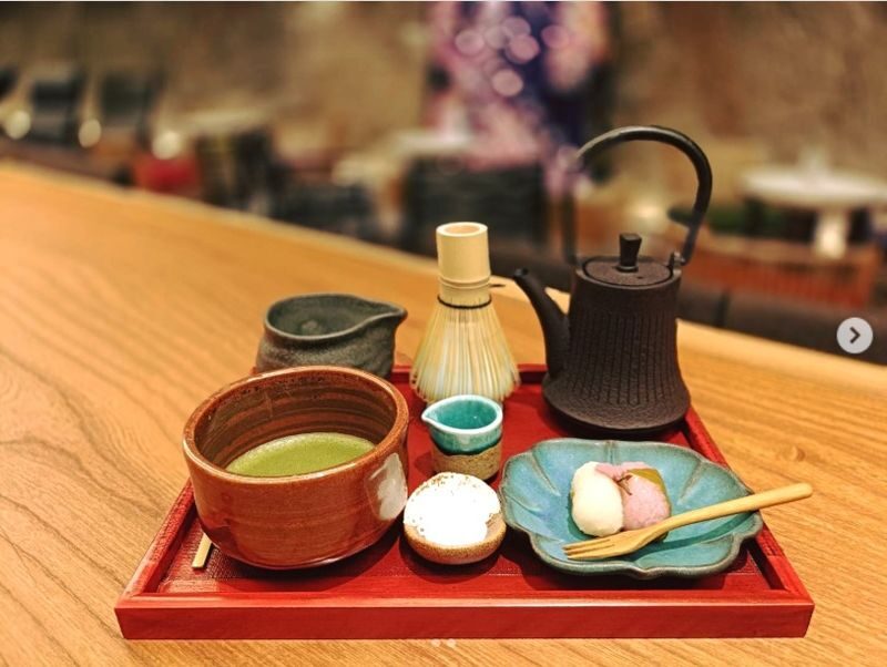 Ginza Matcha Experience with Sushi Toy Gift - A modern tea room inside Ginza