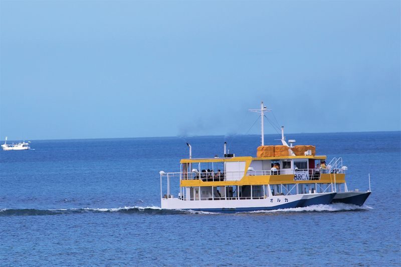 Glass Bottom Boat Tour in Okinawa - Leaving Naha Harbor for the Viewing Area