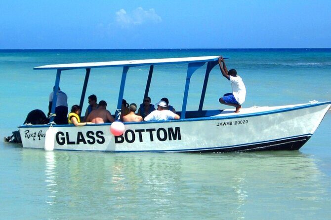Glass Bottom Boat Water Activity in Montego Bay Jamaica - Exploring the Underwater World: Glass Bottom Boat in Montego Bay