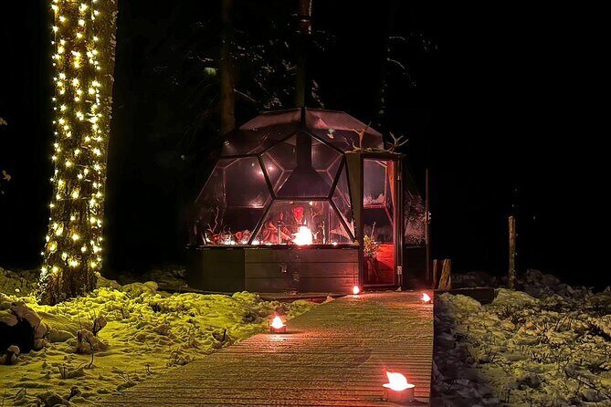 Glass Igloo Campfire Dinner under Northern Lights - FAQ