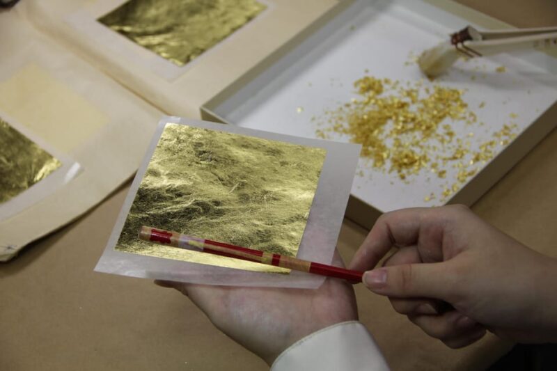 Gold leaf pasting experience in Tokyo (English Guide) - A Deeper Look at the Gold Leaf Pasting Experience in Tokyo