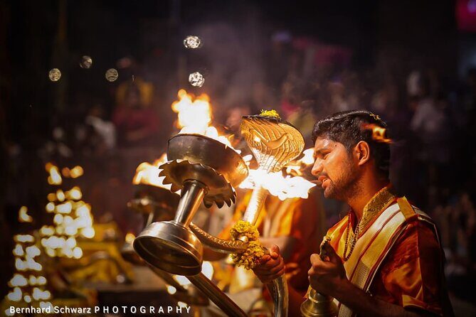 Golden Hour in Varanasi Sunset Walk and Ganga Aarti - Key Points