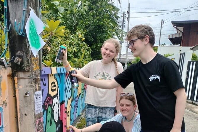 Graffiti and Street Art Workshop with Local Artist.-Legally - Exploring Chiang Mai’s Urban Canvas: A Graffiti and Street Art Workshop with a Local Artist