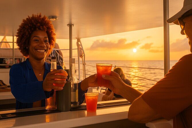 Grand Bahama Catamaran Sunset Cruise with Drinks and Snacks - Key Points