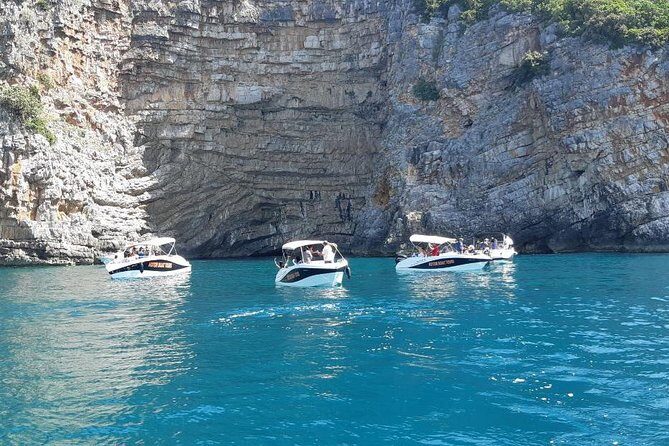 Group Blue Cave Tour- 3h duration - Historical Insights: Mamula Fortress and WWII Submarine Pen