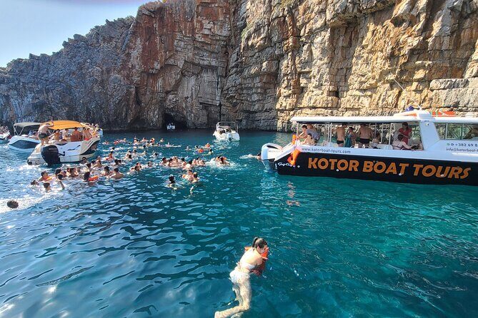 Group Blue Cave Tour- 3h duration - Our Lady of the Rocks and the Artificial Island