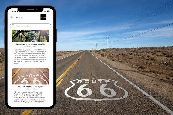 Guided Audio Road Trip Route 66 - Key Points