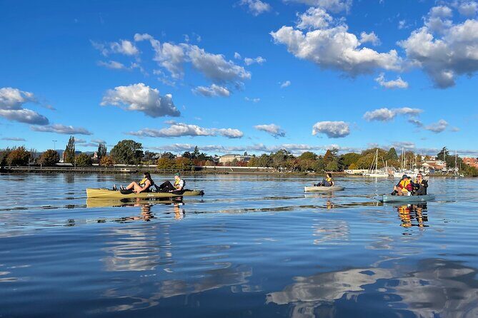 Guided Kayak Tour on Launceston's scenic waterfront on foot powered Hobie kayaks - A Closer Look at the Launceston Kayak Tour Experience