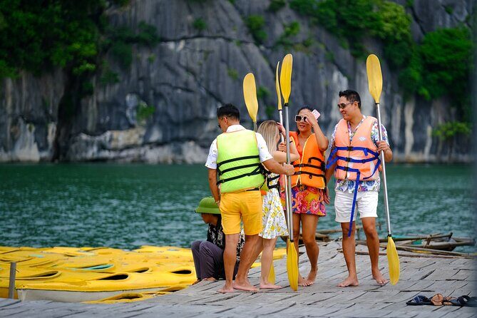 Ha Long Bay Cruise Day Tour-Cave, Kayaking,Ti top island & Lunch - Key Points