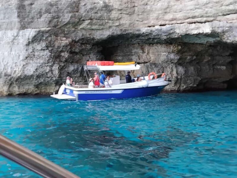 Half day - 4 hours Comino, Blue Lagoon up to 12 guests - Discover Malta’s Coastline on a 4-Hour Private Boat Trip to Comino and the Blue Lagoon