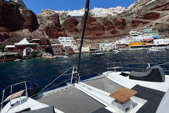 Half-Day Tailor-made Private Catamaran Cruise in Santorini - Exploring the Half-Day Private Catamaran Cruise in Santorini