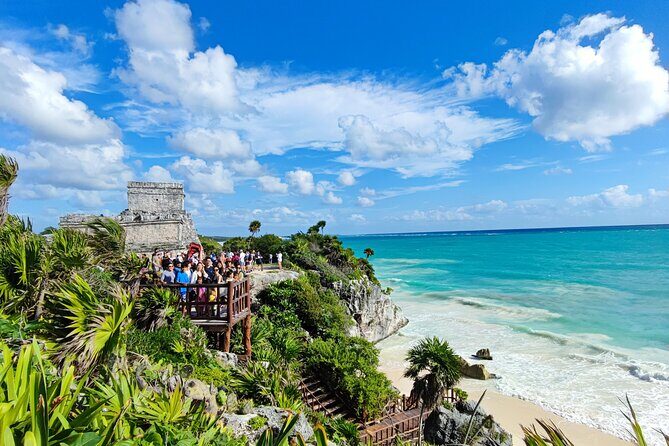 Half-day Tulum ruins and cenote swim arrive before the crowds - Key Points