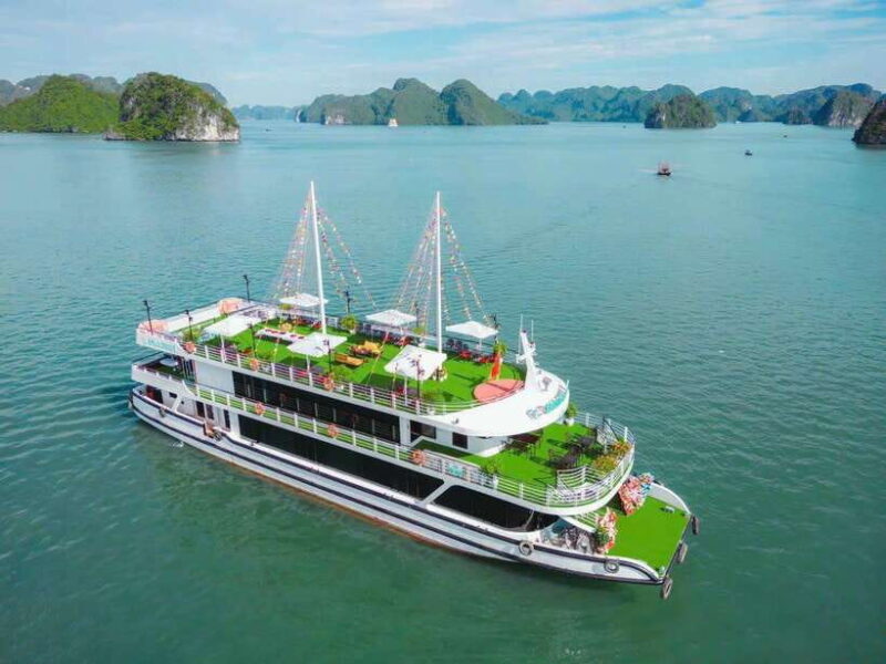 Halong Bay Newest 5-Star Cruise with Buffet Lunch & Jacuzzi - Key Points