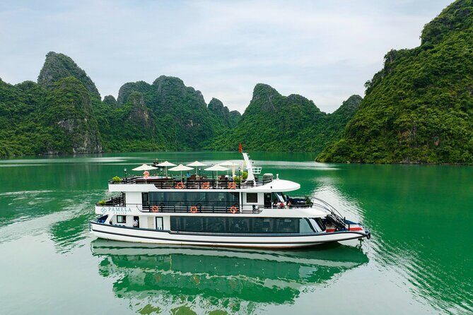 Halong Pamela Cruise 5 Star Luxury Day Tour Depart from Harbor - Key Points