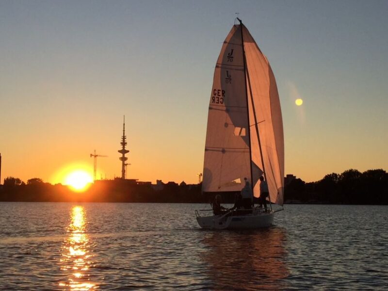 Hamburg: Alster River Sailboat Tour with Sundowner - The Experience in Detail