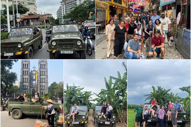 Hanoi City Jeep TourCity highlights & Countryside Banana Island - Experience the Authentic Spirit of Hanoi on a Vintage Jeep Tour