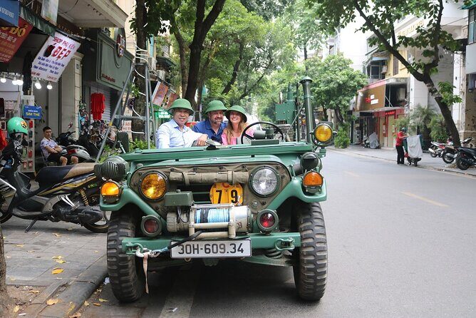 Hanoi Jeep City Tour combine Countryside Train Street, Backstreet - Key Points