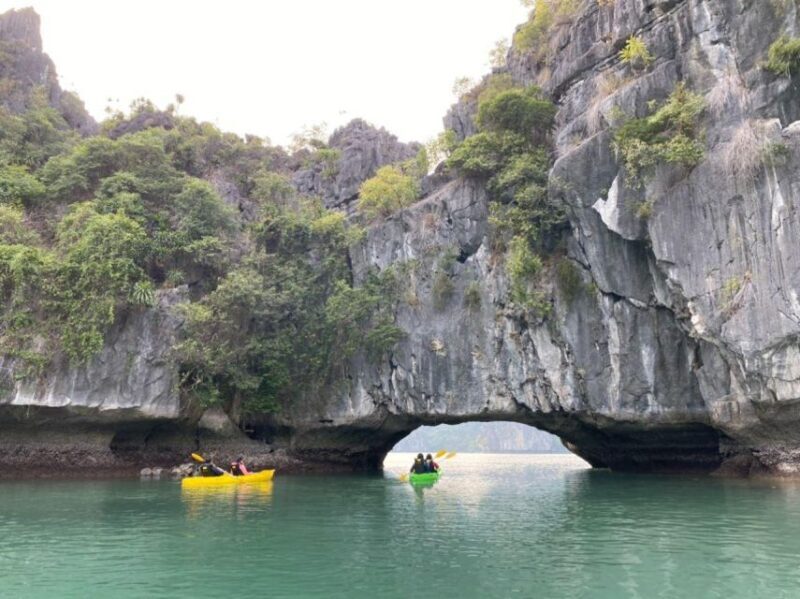 Hanoi - Lan Ha Bay 1 Day with kayaking , Swimming and Cave - Sunset and Relaxation