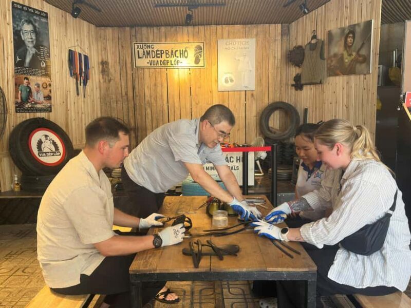 Hanoi: Tire Sandal Workshop with Crafting Experience - Key Points