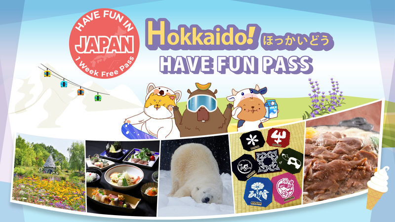 Have Fun in Hokkaido Pass - Three choices, seven days to use them