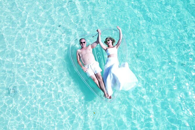 Heart shape Clear Kayak Drone shoots - Heart Shape Clear Kayak Drone Shoots: A Unique Photo Experience in Turks and Caicos