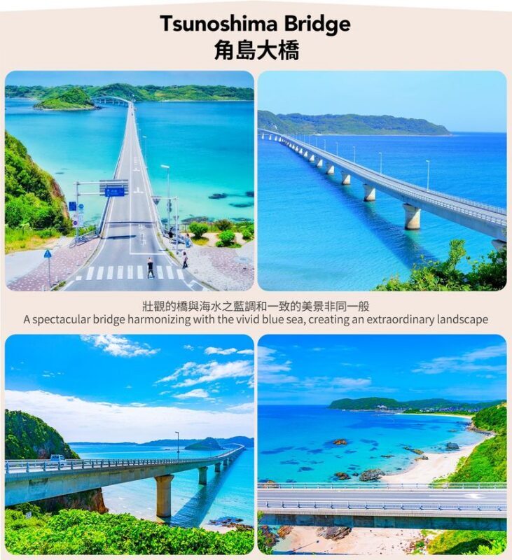 Hebu Kari Observatory, Akiyoshido Cave, Motonosumi Shrine, and Tsunoshima Bridge Day Trip (From Fukuoka) - Motonosumi Shrine: red gates above the coast
