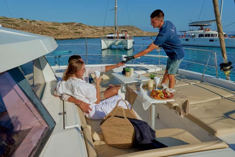 Heraklion: Sunset Catamaran to Dia with Prosecco & Snacks - Heraklion: Sunset Catamaran to Dia with Prosecco & Snacks
