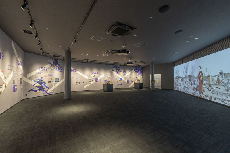 HIROSHIMA SOCCER MUSEUM - A small museum with a shop at the end