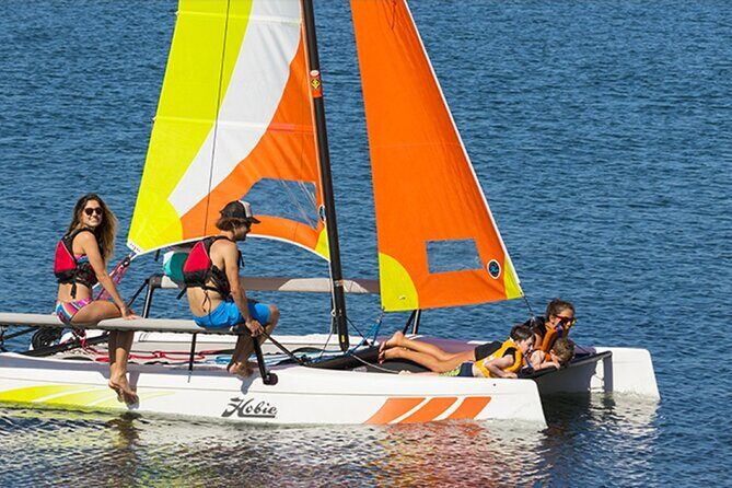 Hobie Cat Getaway 16' Rental at Hobie Beach - What to expect during your sail