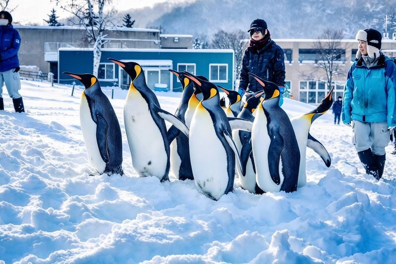 Hokkaido Asahiyama Zoo Day Trip | Penguin Walk-Biei Blue Pond-Ningle Terrace | Multiple Routes Available | Depart from Sapporo - Winter routes require a closer look