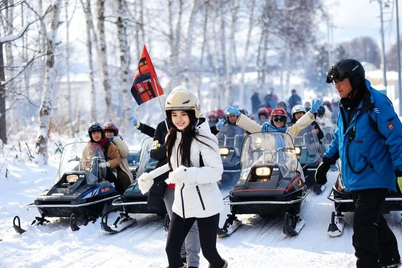 Hokkaido Classic Fun Photo-Op Day Tour: Winter-Limited Optional Snowmobile Experience + Popular Photo-Op + Magical Illumination Tour | Departing from Sapporo (Multiple itineraries available / Chinese and English service) - Shikisai no Oka under snow