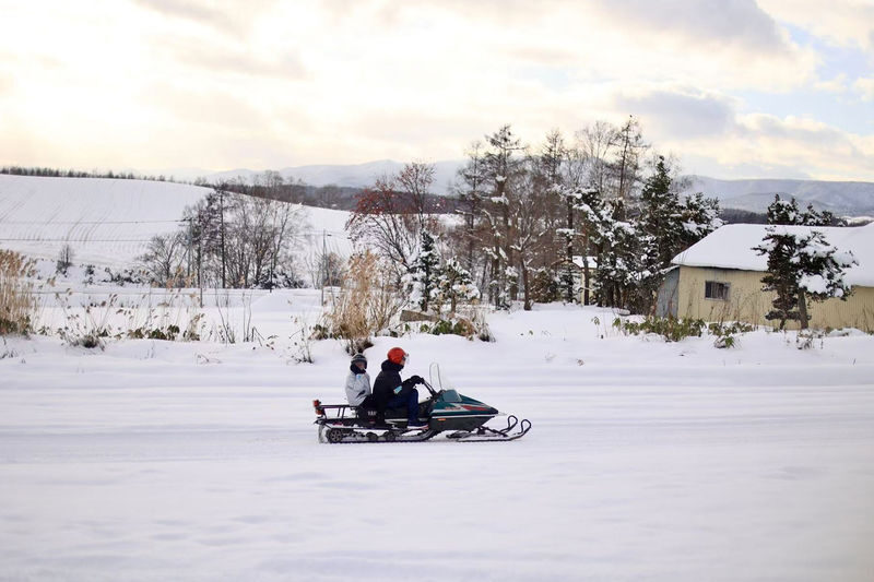 Hokkaido Noboribetsu Day Tour | Kyogoku Fuki-dashi Park, Lake Toya (Optional Snowmobile in Winter), Showa-shinzan Bear Ranch, Noboribetsu Jigokudani Day Tour | Departing from Sapporo - A quick breather at Lake Hill Farm