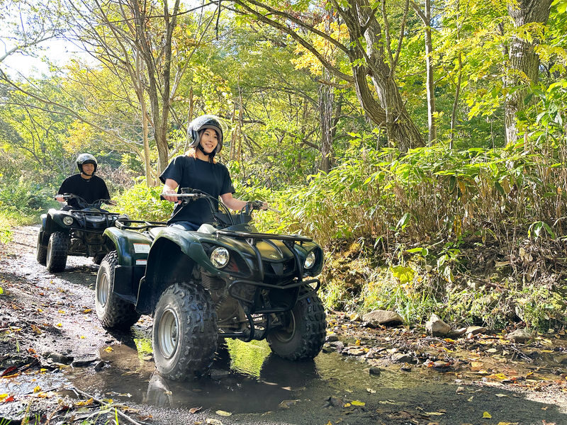 Hokkaido Sapporo: ATV Mountain Quad Bike Adventure Experience (includes free pick-up and drop-off, English and Japanese service) - A forest ride on the edge of Sapporo