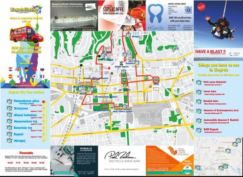 Hop On Hop Off Panoramic bus - Zagreb City Tour - How the Zagreb City Tour Hop-On Hop-Off Works