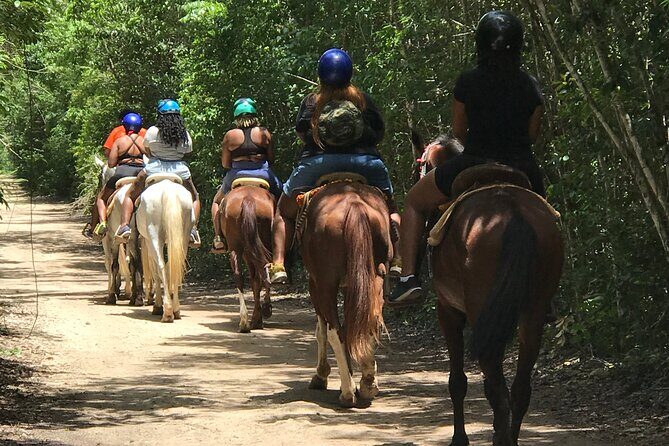Horseback, ATV´s, Ziplines, Cenote, Hanging bridge Lunch and Round Trip Included - A Deep Dive into the Puerto Morelos Jungle Adventure