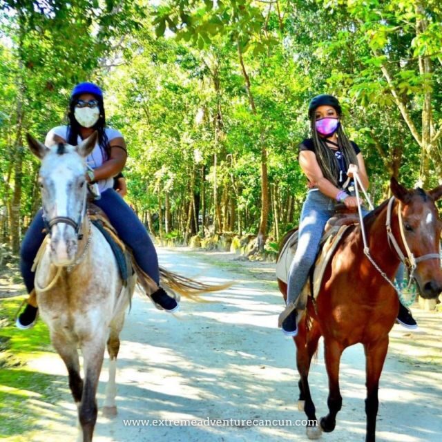 Horseback Riding & ATV Adventure with Ziplines & Cenote - Key Points