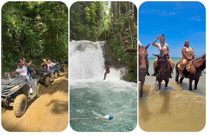 Horseback Riding, ATV and Blue Hole Water Falls Tour in Jamaica - Key Points