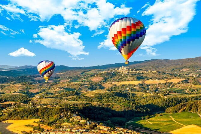 Hot Air Balloon flight in Tuscany countryside from Chianti - Soaring Over Tuscany: Hot Air Balloon Flight in Chianti