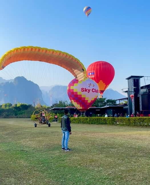 Hot Air Balloon in VangVieng pick up-drop off - Key Points