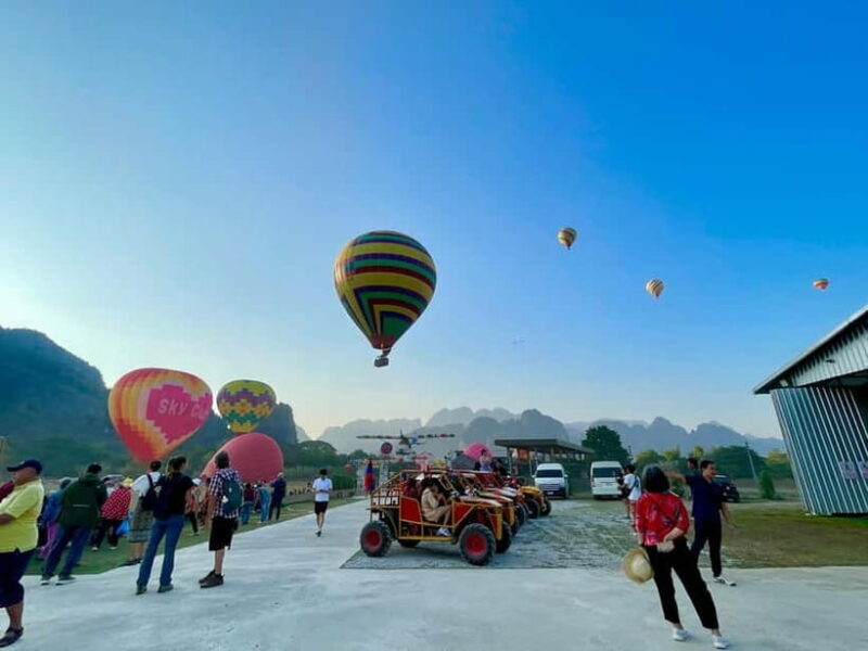 Hot Air Balloon in VangVieng pick up-drop off - The Sum Up