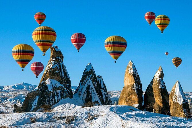 Hot Air Balloon Rides in Cappadocia over Goreme with pick up - Key Points