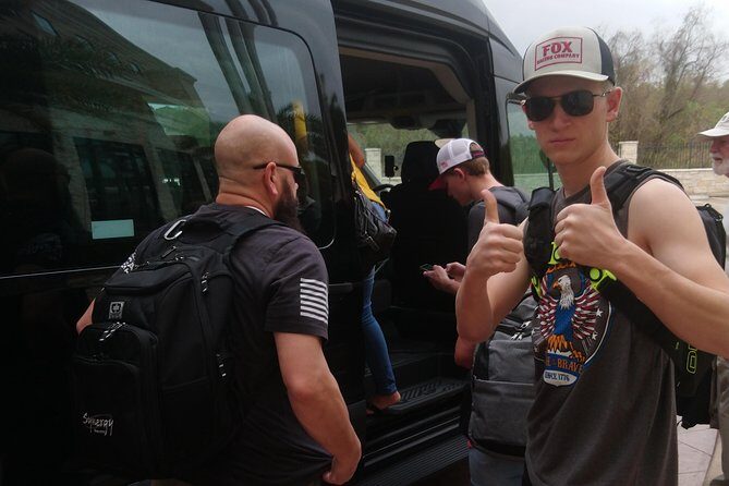 HoustonGalveston Private Round Trip Transfer for 10 Travelers. - Key Points