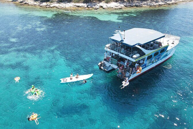 Hvar and Brac Catamaran Cruise with Lunch and Drinks from Split - Key Points