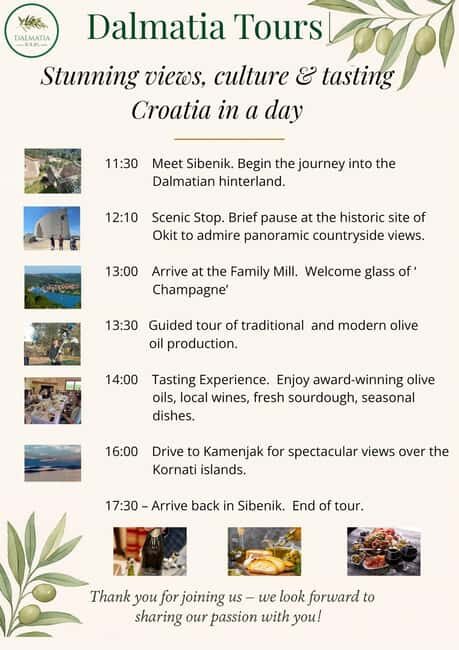 ibenik: Croatia in a Day, Vistas, History, Olive Oil, Wine - An In-Depth Look at the Tour Experience
