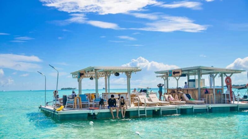 Ibiza Floating Bar Island Tour in San Andres with DJ and Live Music - Key Points