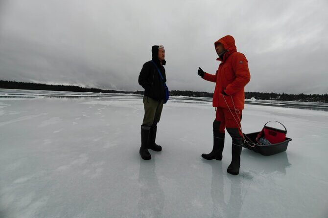 Ice fishing experience with Backpacker Helsinki Tour - A Deep Dive into the Ice Fishing Tour Experience