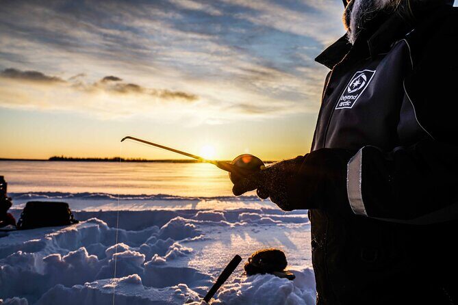 Ice Fishing on a Frozen Lake in Levi - The Equipment and Photo Collection