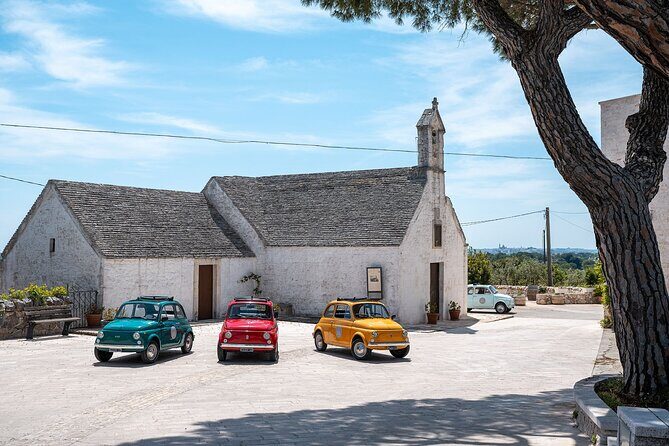 In Valle d'Itria on a vintage Fiat 500. Photo Quest Tour - An In-Depth Look at the Valle dItria Fiat 500 Photo Tour