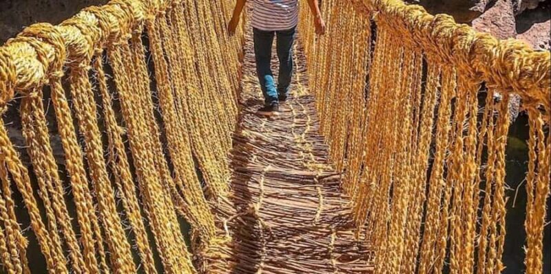 Inca Bridge Qeswachaka the last surviving Inca bridge 1 day - Key Points